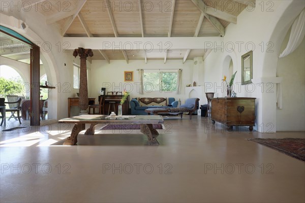 Interior of living room in average home