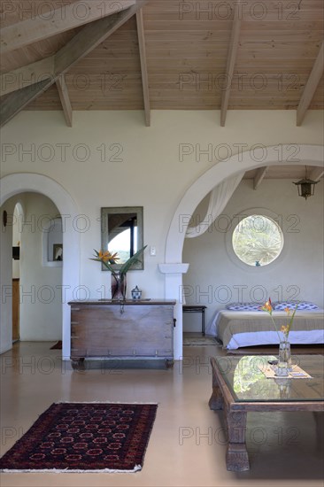 View of bedroom from living room