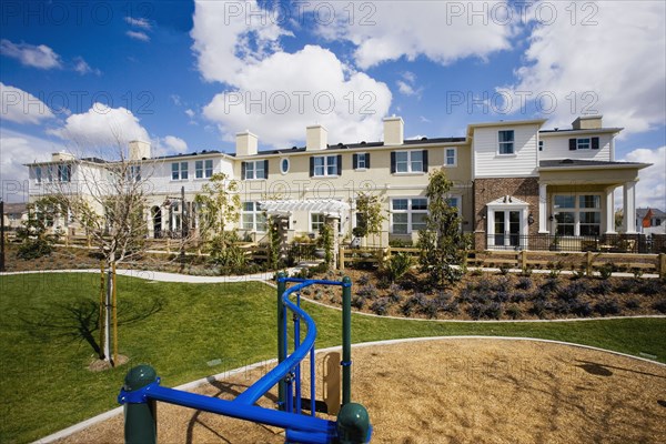 Exterior of Town homes with Children's Park