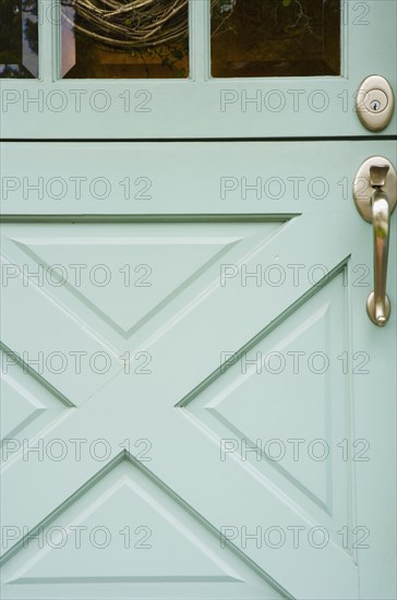 Detail of Aqua Dutch Door