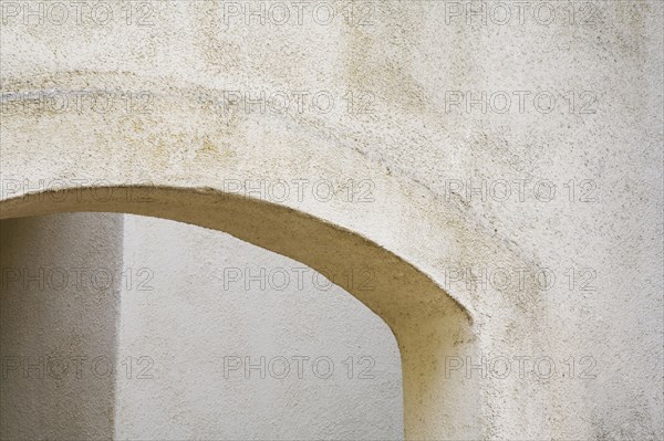 Arched Exterior Stucco Doorway