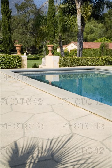 Swimming Pool with Stone Deck