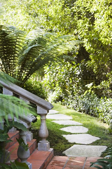 Stone Walkway through Yard