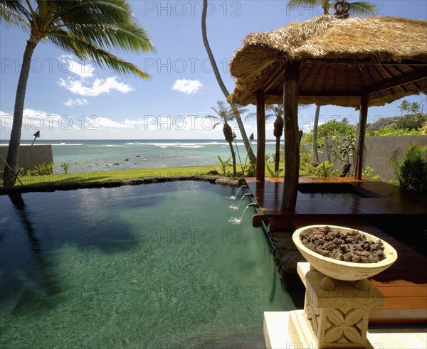 Swimming Pool with hot tub and Cabana