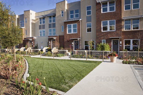 Exterior Shot of Contemporary Condominiums