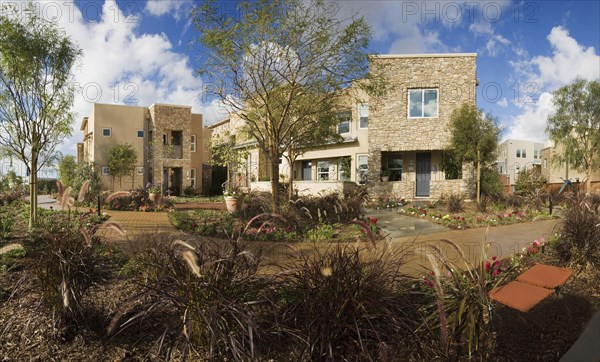 Front Exterior of Contemporary Condominium Building