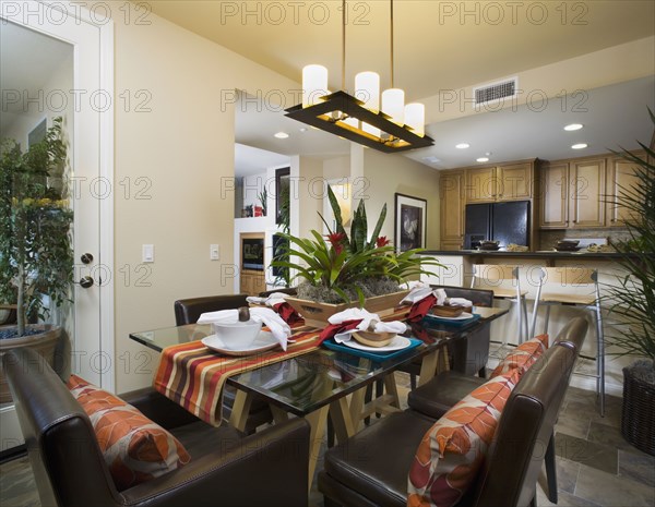 Brightly Colored Dining Room