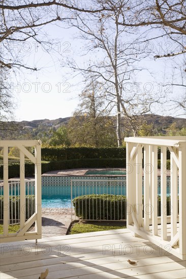 Porch Gate and Path to Pool