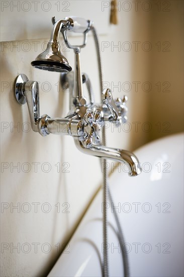 Claw Foot Bathtub and Chrome Faucet