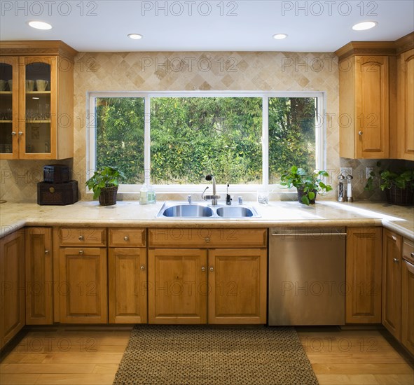 Traditional Kitchen with Hardwood Floors