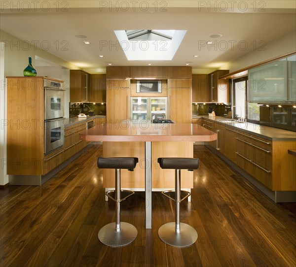 Modern Kitchen with Hardwood Floors