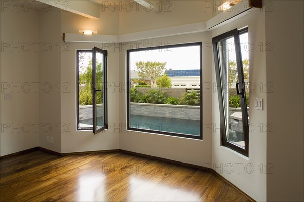 Interior View of Bay Windows