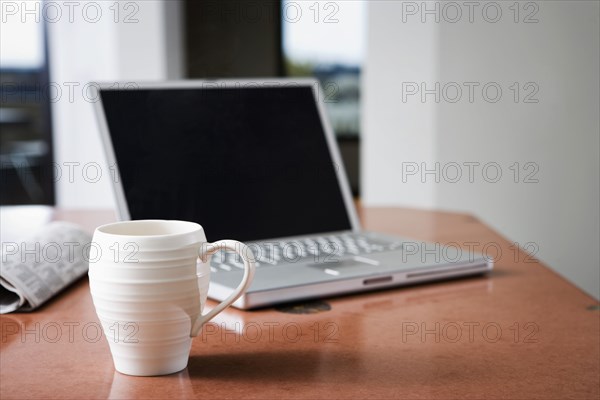 Laptop and Coffee Mug