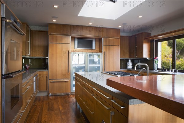 Modern Kitchen with Hardwood Floors