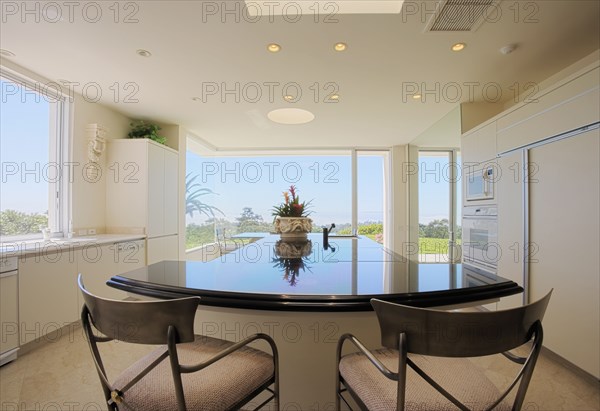 Interior of a clean modern kitchen