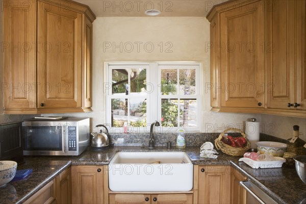 Interior of a traditional kitchen