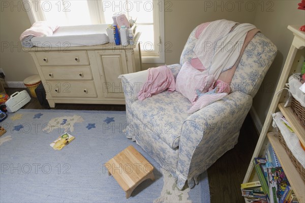 Interior detail of a baby room