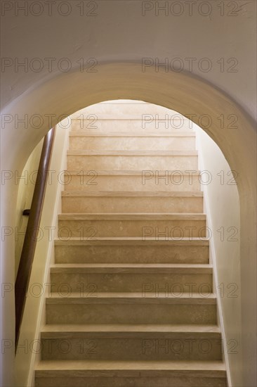 Archway at entrance to staircase