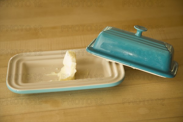 Leftover butter in butter dish