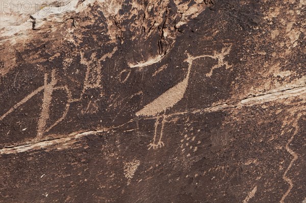 Close up of carving on rock