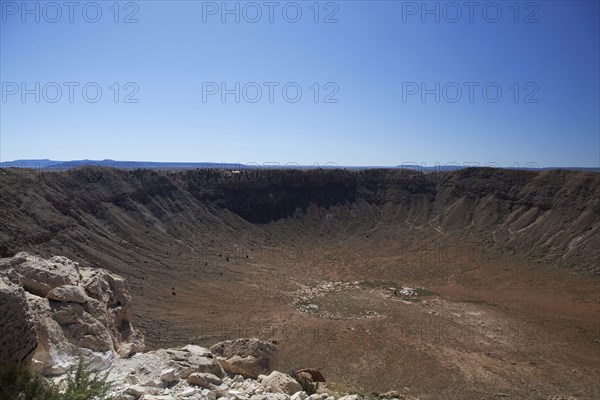 Meteor Crater under blue sky