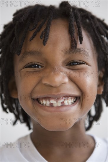 Close up of African boy