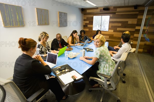 Business people having meeting in conference room