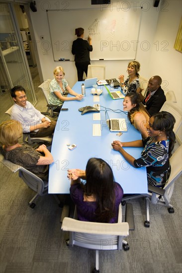 Business people having meeting in conference room