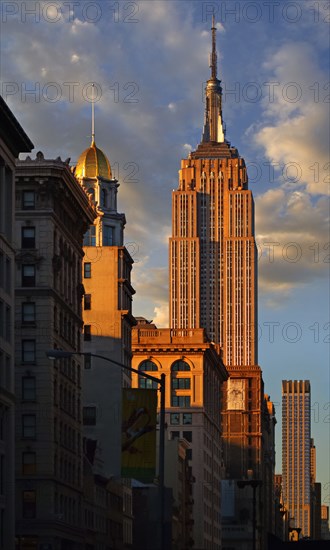 Skyscrapers and blue sky