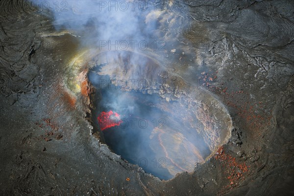 Volcano letting off steam