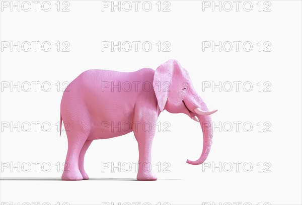 Pink elephant statue