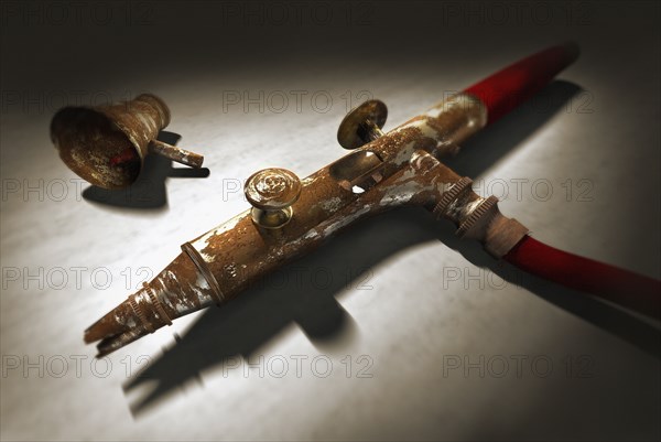 Close up of rusted machinery