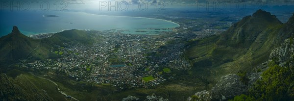 Aerial view of Cape Town