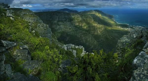 View of cliffs