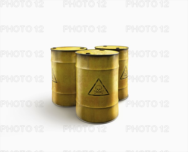 Barrels of toxic waste