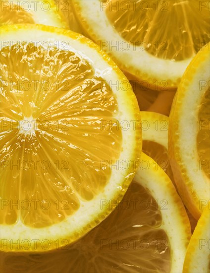 Close up of sliced fruit