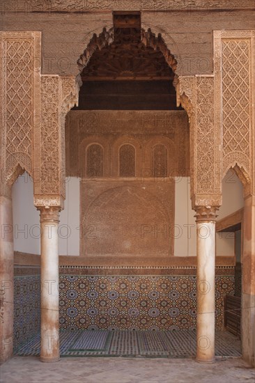 Ornate arches in doorway