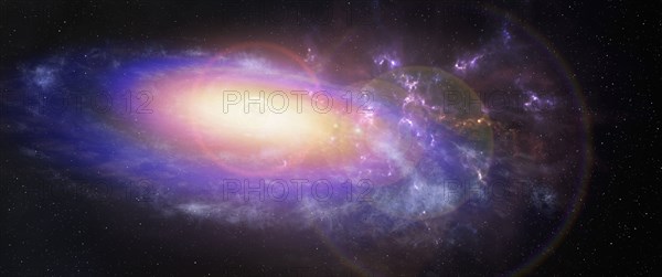 Galaxy in outer space