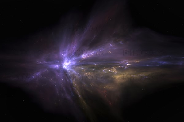 Galaxy in outer space