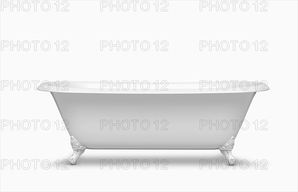 Empty bathtub in studio