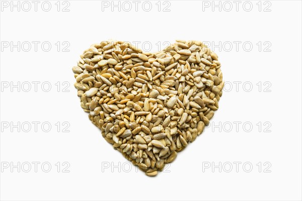Heart-healthy seeds in heart-shape