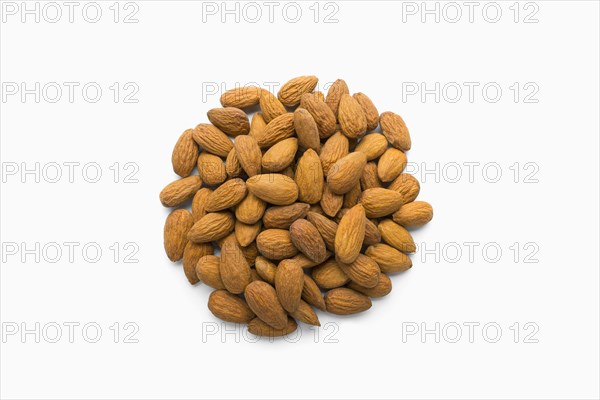 Pile of nuts in shape of a circle