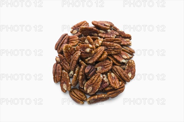 Pile of pecans in shape of a circle