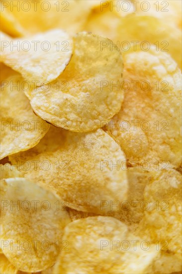 Pile of potato chips