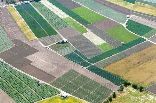 Aerial view of Spanish farmland