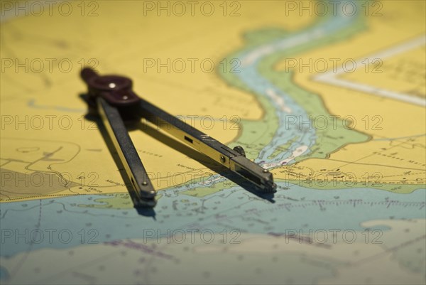 compass and map