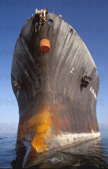 Bow of a Cargo Ship