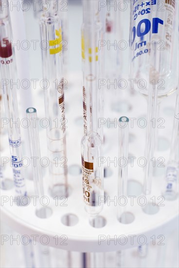 Test tubes in rack