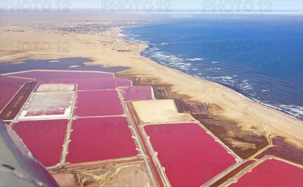 salt evaportion ponds on Atlantic coast