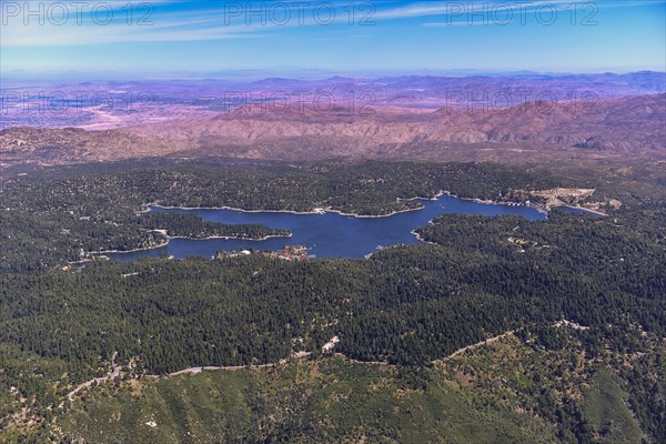 Aerial view of Lake Arrowhead